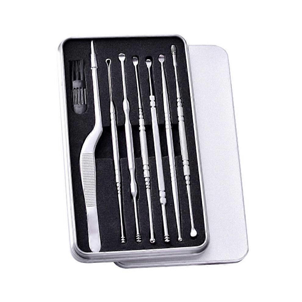 7Pcs Stainless Steel Ear Pick Spoon Ear Wax Removal Curette