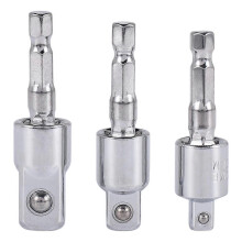 3 Pack Impact Grade Socket Adapter 360-Degree Universal Joint Swivel Socket Set, Socket to Drill Adapter