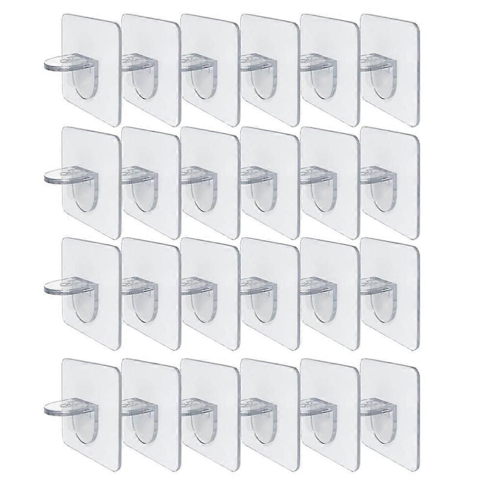 24Pcs Punch Free Self Adhesive Shelf Support Pegs For Kitchen Cabinet Closet 3232071865944