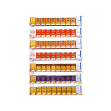 Clear Acrylic Wall Mounted Cigarette Display Rack, Durable Retail Organizer for Convenience Stores 61.5x8.2x51cm