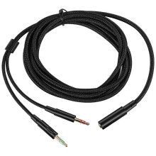 Cavo di prolunga universale da 3,5 mm 2 in 1 per cuffie da gaming, compatibile con HyperX Cloud II/Alpha/Cloud Flight.