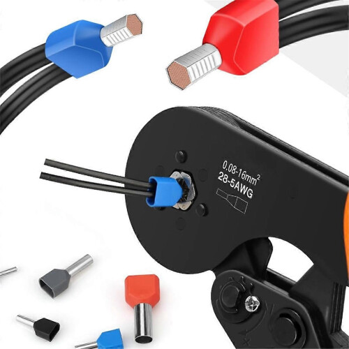 Kit de 750 terminales de cable dobles con conectores de crimpado 1