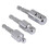 3 Pack Impact Grade Socket Adapter 360-Degree Universal Joint Swivel Socket Set, Socket to Drill Adapter 2