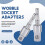3 Pack Impact Grade Socket Adapter 360-Degree Universal Joint Swivel Socket Set, Socket to Drill Adapter 4