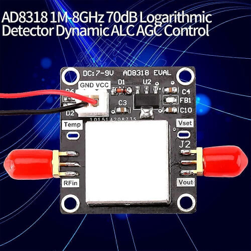 AD8318 Logarithmic Detector Module Amplifier 1M-8GHz 70DB Dynamic ALC AGC Control 1