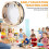 Pandeiro de mão de 15 cm (6 polegadas) para educação infantil - instrumento de percussão para crianças. 5