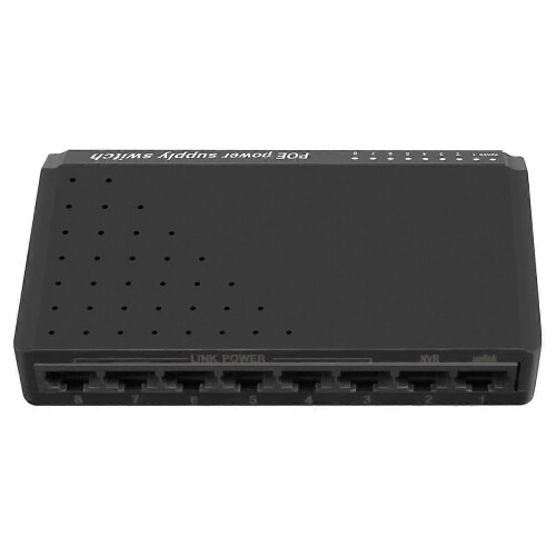 θύρες 6+2 POE Switch Injector Power over RJ45 Ethernet χωρίς τροφοδοτικό για σύστημα οικιακού δικτύου 1