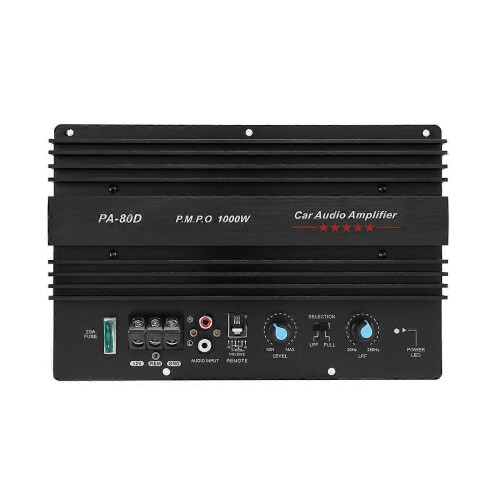 Ενισχυτής υψηλής ισχύος 12V 1000W, πλακέτα PA-80D για υπογούφερ αυτοκινήτου 1
