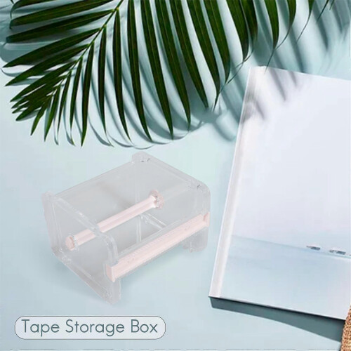 4 Pack Visible Desktop Multi Washi Masking Tape Dispenser Holder with Cutter 1