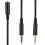 Cabo extensor universal 2 em 1 de 3,5 mm para headset gamer, compatível com HyperX Cloud II/Alpha/Cloud Flight. 2
