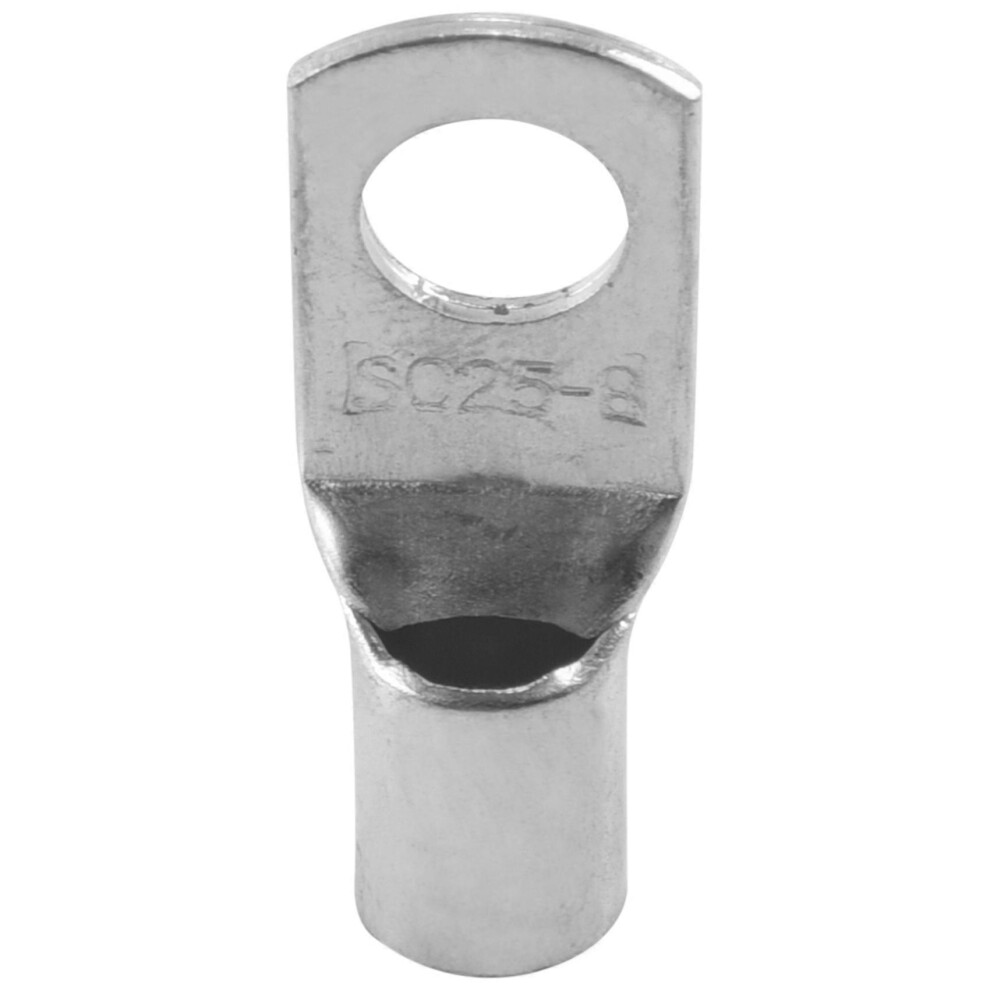 10Pcs 25Mm X 8Mm Copper Tube Lug Battery Starter Cable Welding Crimp Terminal Ring 3516737255714