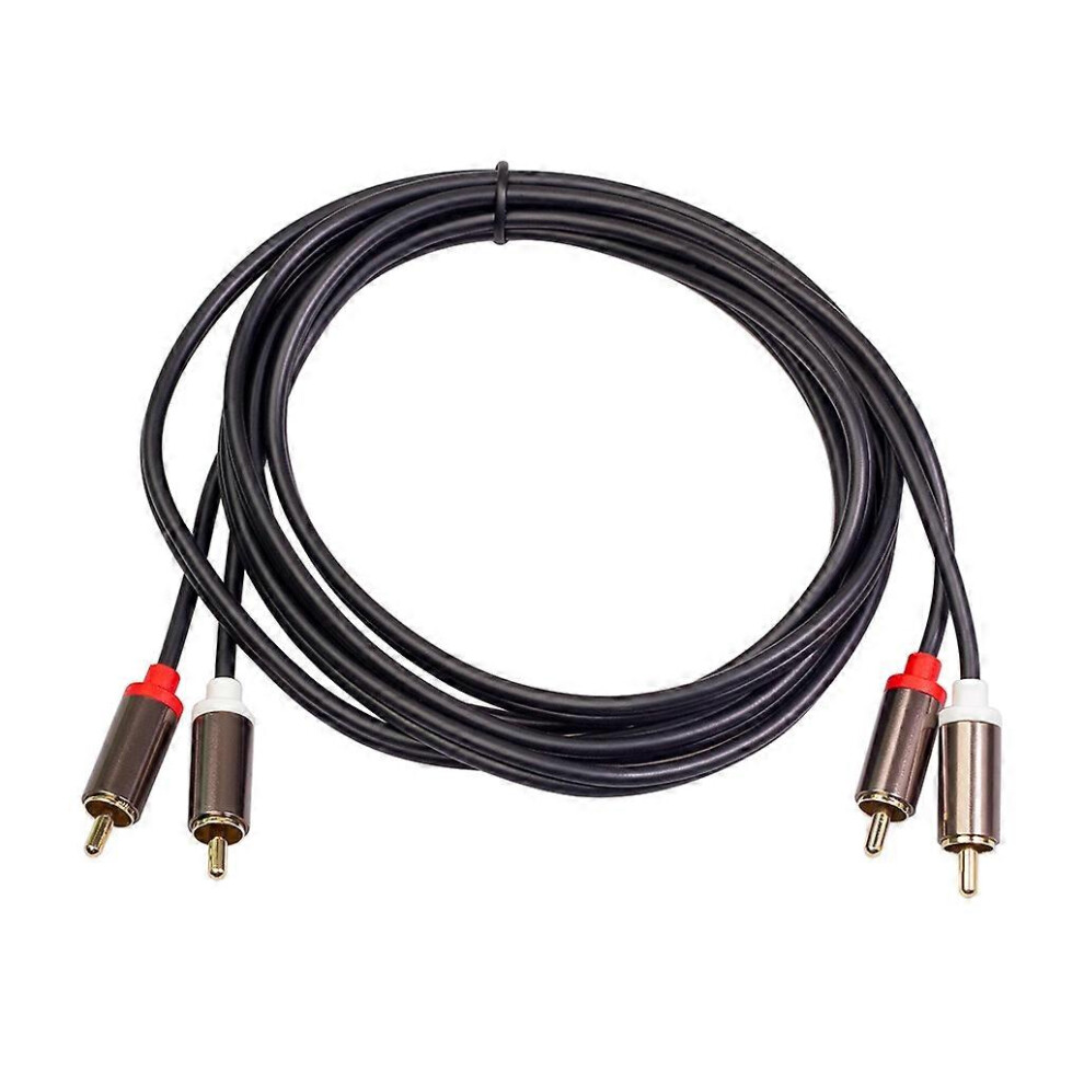 1M 2Rca To 2 Rca Coaxial Cable 3.5 Jack Stereo Rca Cord Compatible With Home Theater Dvd Tv Amplifier 3184931279531