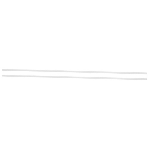 2 τεμάχια 3mm x 250mm διαφανής στρογγυλή συμπαγής εξωθημένη ακρυλική ράβδος PMMA