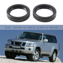 2Pcs Front Axle Oil Seal Kit 303752-KIT 40533-01J00 compatible with Nissan Patrol Y60 Y61