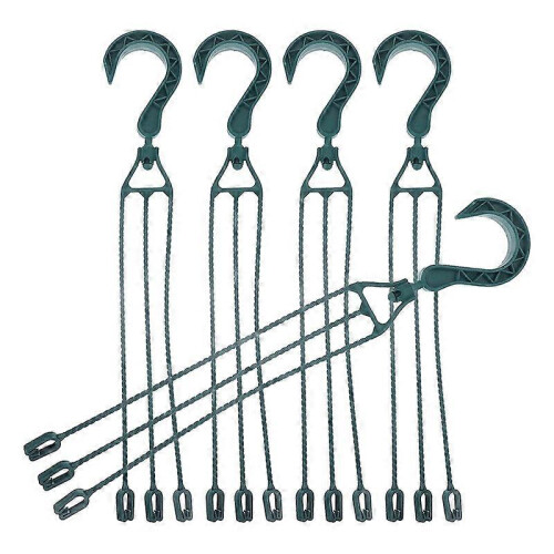 5PCS Plastic Hanging Chains for Planters, 360 Rotatable Hanging Basket Hooks Planter Holder