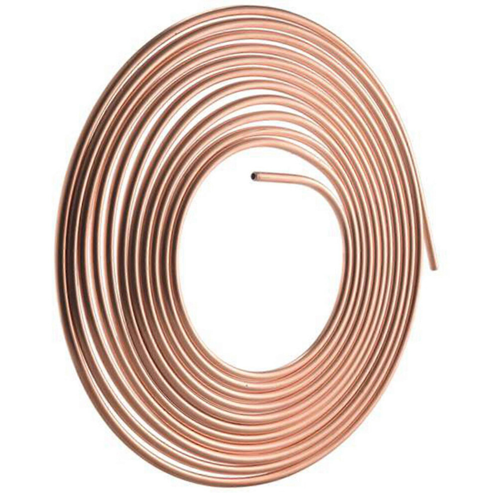 25Ft 7.62M Tube Nuts 1/4 Inch Od Copper Nickel Brake Pipe Hose Line Tubing For Car 3110693248898