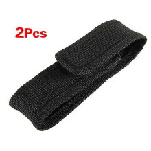 13cm Black Nylon Holster Holder Belt Pouch Case Bag for LED Flashlight Torch
