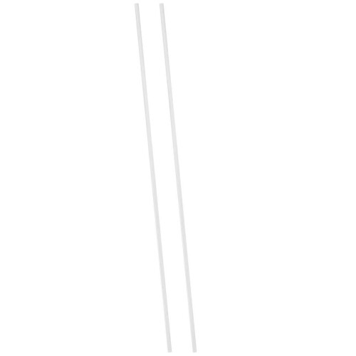 2 τεμάχια 3mm x 250mm διαφανής στρογγυλή συμπαγής εξωθημένη ακρυλική ράβδος PMMA 1