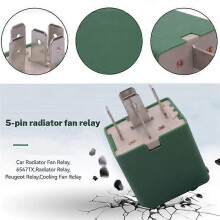 2 Pcs 12V 35A 5 Pins Cooling Radiator Fan Relay Green 6547TX compatible with Peugeot 206 207 306 307 406 407 807