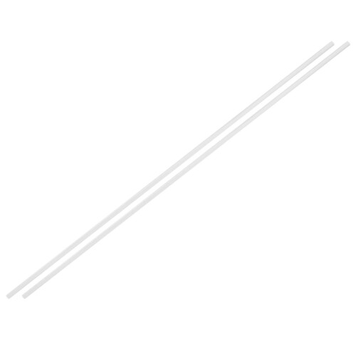 2 τεμάχια 3mm x 250mm διαφανής στρογγυλή συμπαγής εξωθημένη ακρυλική ράβδος PMMA 2