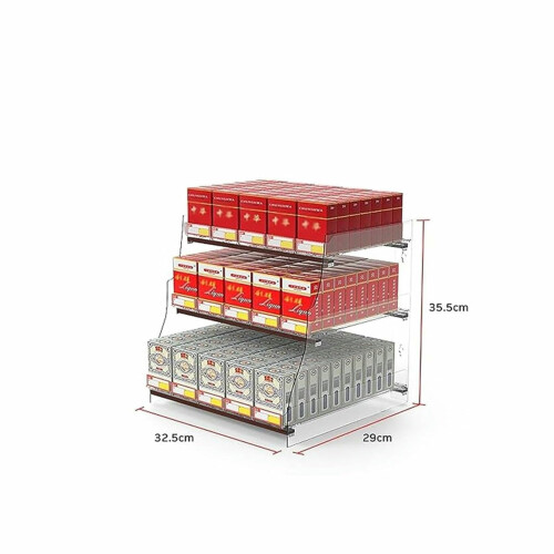 Automatic Cigarette Pusher Shelf with Lockable Transparent Acrylic Display Rack for Retail Store Counter 1