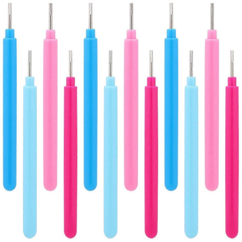 12 Pieces Paper Quilling Slotted Tool Kit Rolling Curling Needle Pen Set
