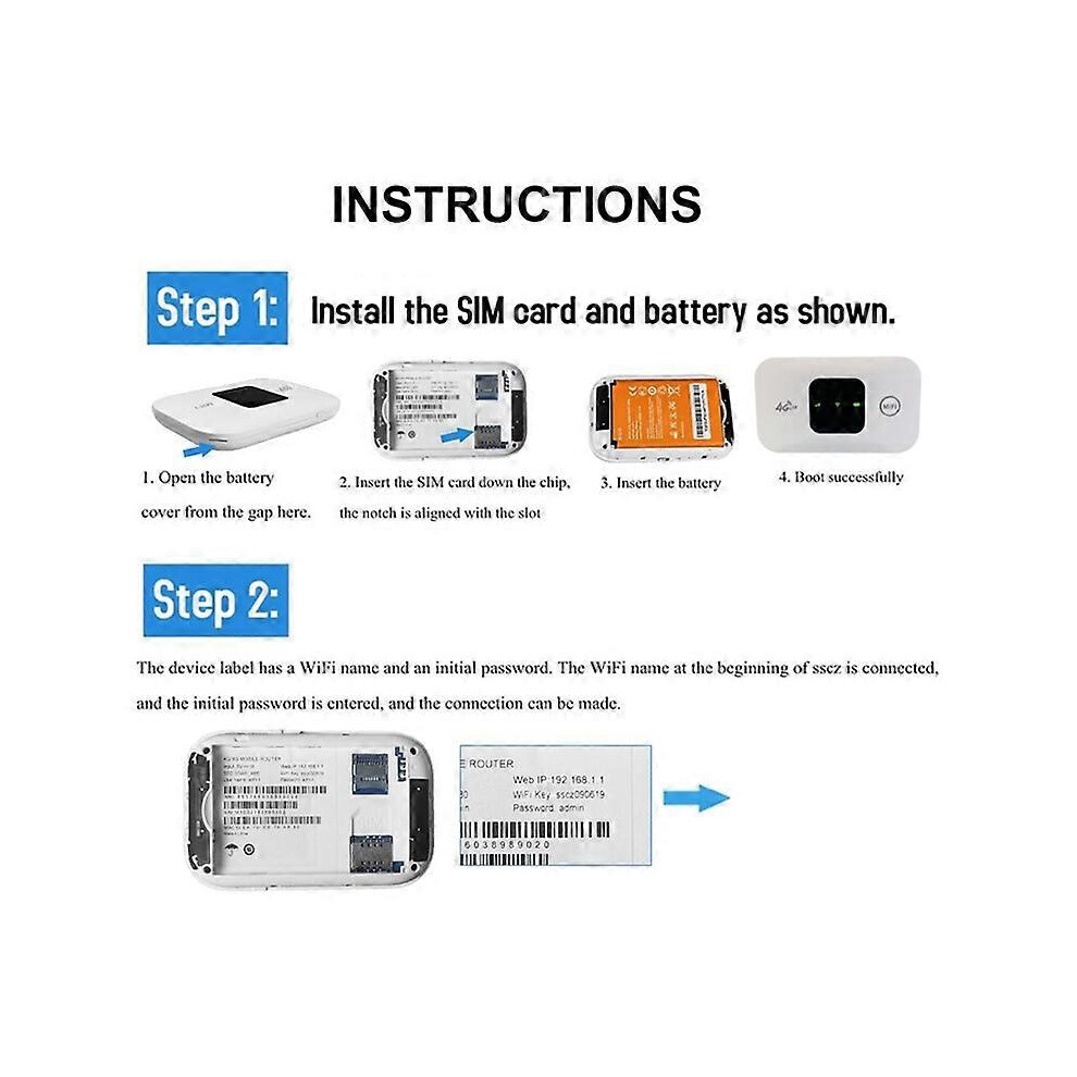 4G Wireless Wifi Router Mifi 150Mbps Wifi Modem Car Mobile Hotspot Support 10 Users 3790757426150