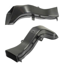 1Pair Front Left+Right Radiator Support Air Intake Duct, Plastic Black, Part No. 51748054229/51748054230 compatible with BM