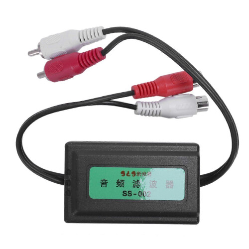3.5mm Car RCA Amplifier Noise Filter Ground Loop Isolator Suppressor
