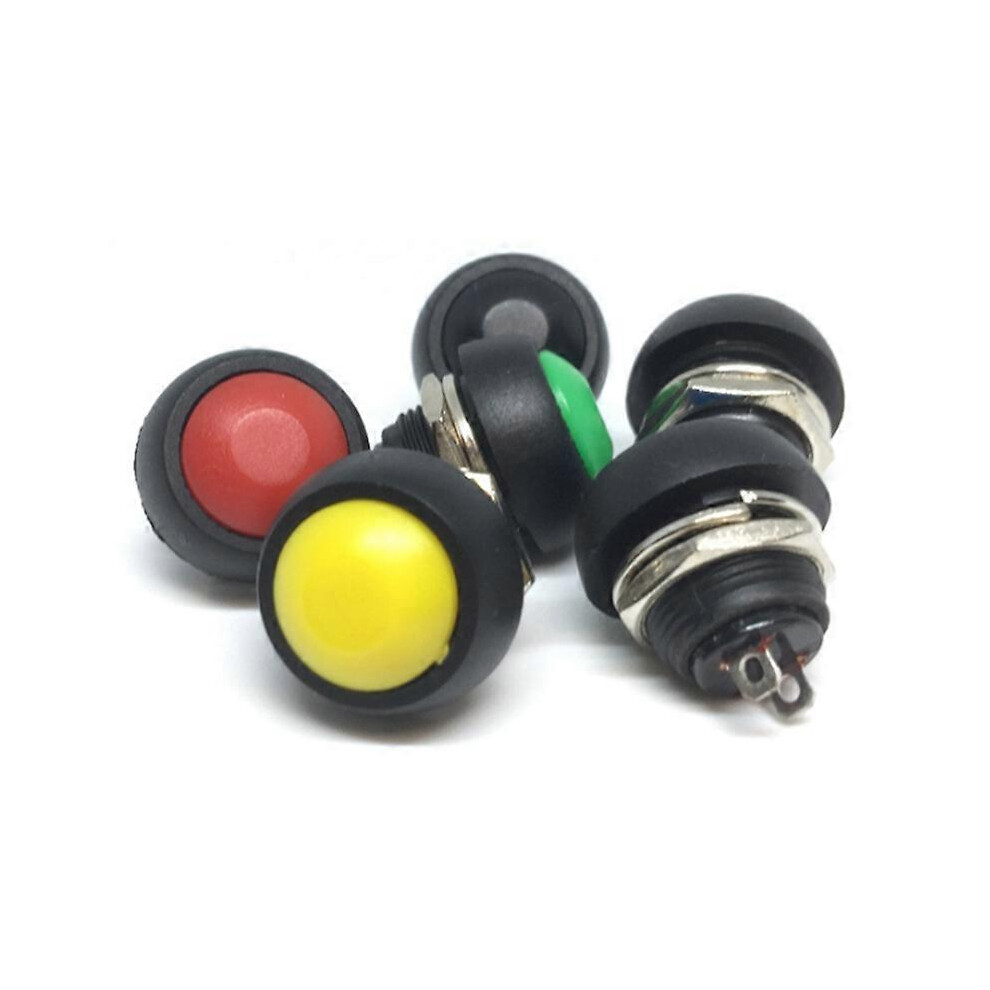 10Pcs 12Mm 2Pin Mini Switch Pbs-33B 1A Waterproof 12V Momentary Push Button Reset Switch 3365998522390