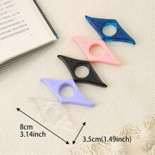 Conjunto de 5 peças de suporte para páginas de livros, acessórios de leitura artesanais com anel abridor de livros e marcador de páginas.