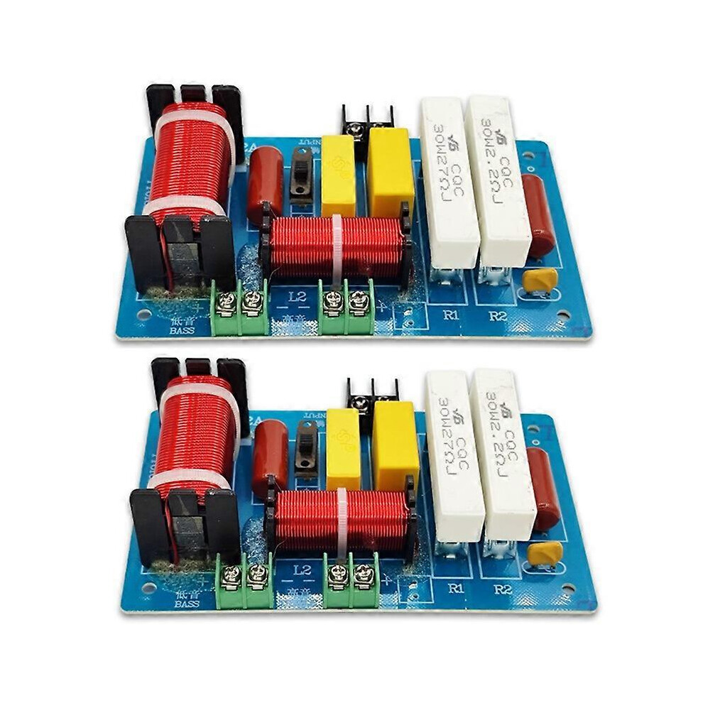 2Pcs Pa-2A 2 Ways Speaker Crossover Treble + 450W Pure Bass Subwoofer Frequency Divider Diy Filters 3873739246288