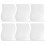 6pcs Square Mirror Wall Stickers with Silver Wave Pattern, Nursery Wall Decoration 1