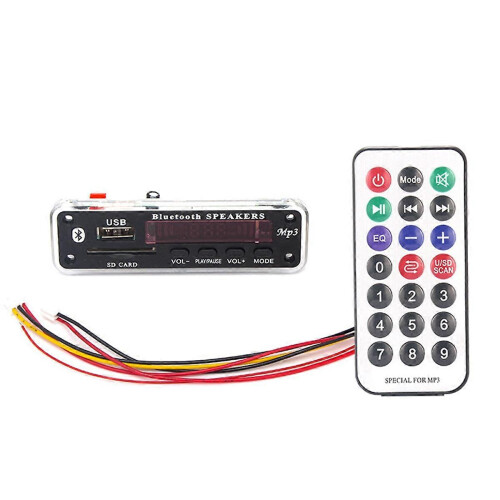 12V Bluetooth 5.0 Decoder Board Mp3 Module USB AUX SD FM Radio Decoder Board Module