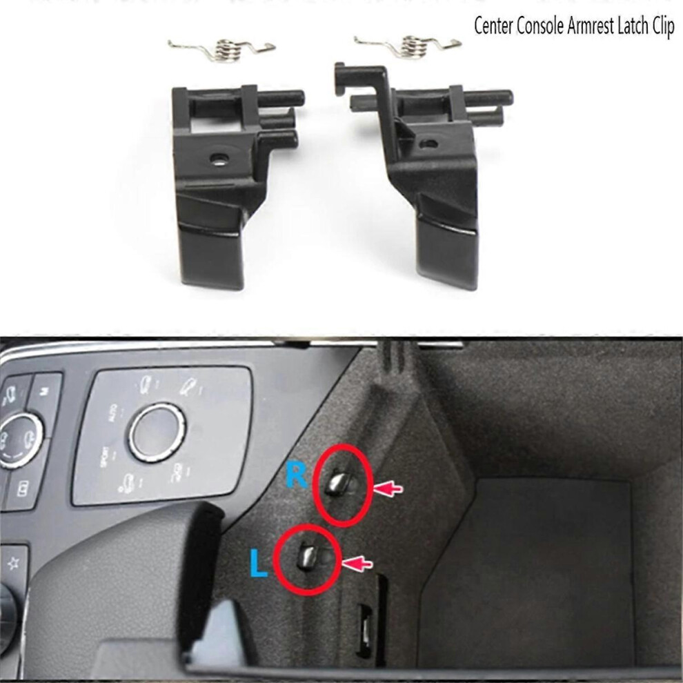 1666804103 Center Console Armrest Latch Clip Compatible With Mercedes-Benz Ml/Gl/Gle/Gls Class W292 W166 C292 X1 3642136629426