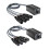 1 ζεύγος XLR αρσενικό/θηλυκό 4 καναλιών Snake 3 ακίδων XLR/DMX σε Ethercon RJ45 Cat5/Cat6 Ethernet Extender 1