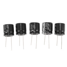 5 condensateurs électrolytiques en aluminium 400 V 47 µF, 18 x 20 mm