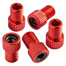 Adaptateur de valve de vélo en alliage d'aluminium (5 pièces) - Bouchons de chambre à air pour gonfler les pneus de vélo