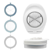 3 in 1 Multifunctional Stainless Steel Egg Slicer Cutter with Storage Box