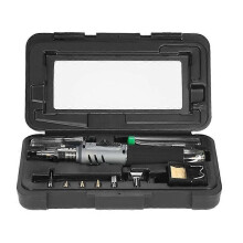 Set di accessori per saldatura a gas portatile a temperatura costante 10 in 1 per manutenzione elettronica.