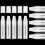 10 Pack 15mm White Empty Refillable Acrylic Permanent Paint Marker Pens 2