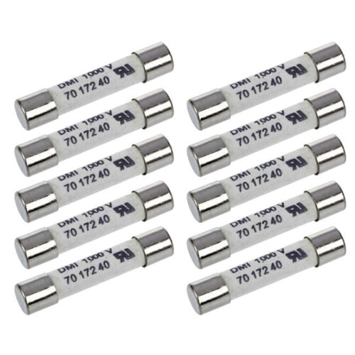 10 τεμάχια 6.3X32mm 1000V 500MA λευκή κεραμική ασφάλεια για πολύμετρο