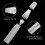 10 Pack 15mm White Empty Refillable Acrylic Permanent Paint Marker Pens 5