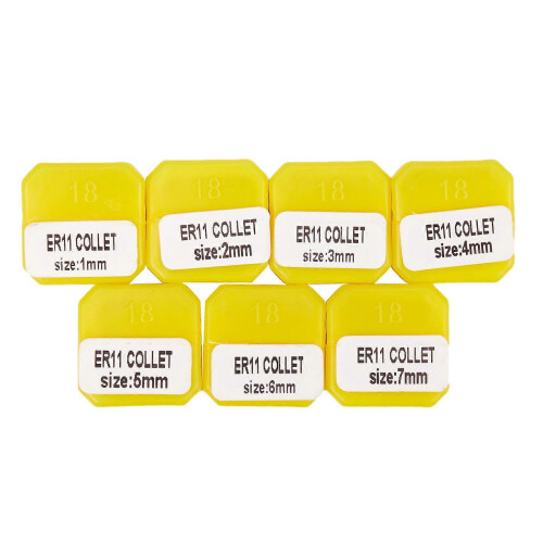 7 τεμάχια 1-7 χιλ. ER11 Collet Chock Tool Bits Holder Collet Spring Collet for CNC Gravure Machine Phase Lathe 2