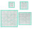 Régua quadrada para patchwork com 4 peças (12,5/9,5/6/4,5 polegadas), régua de acrílico antiderrapante para costura, ferramenta de patchwork DIY. 2