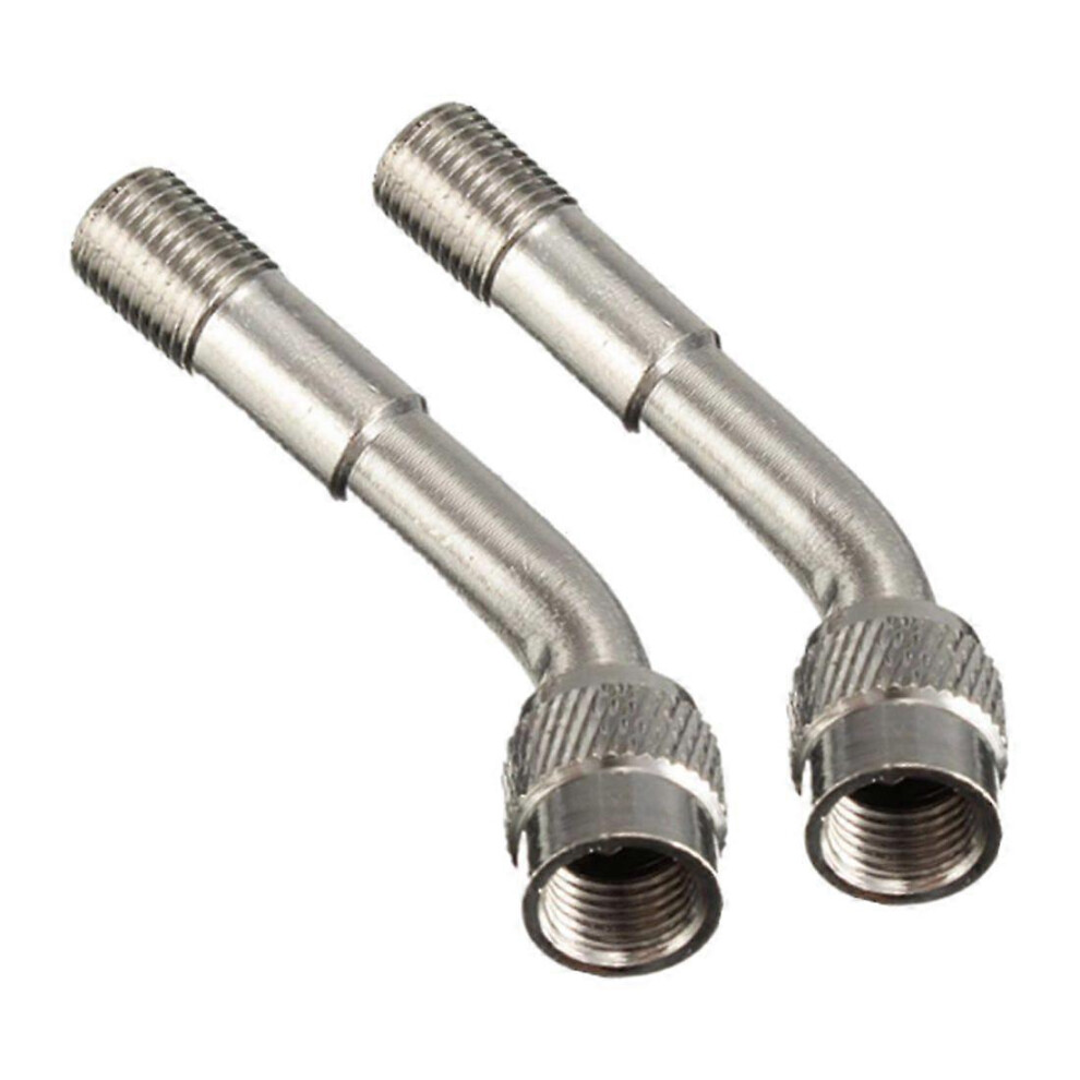 2 Pcs Tyre Valve Extension Adaptor 135 Degree Compatible With Motorcycle Car Tire Stem 3094172101389