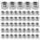 50pcs M2 Zinc Plated Self-Locking Nylon Insert Hex Lock Nuts 1