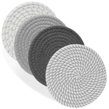 4PCS 7 Inch Trivets for Hot Dishes Heat Hot Pads Hot Plate Mats for Kitchen Countertops Table Insulation