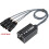 1 ζεύγος XLR αρσενικό/θηλυκό 4 καναλιών Snake 3 ακίδων XLR/DMX σε Ethercon RJ45 Cat5/Cat6 Ethernet Extender 3