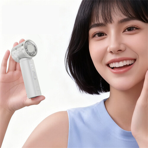 Portable Handheld Fan Portable 120 Speed Adjustable-White 2